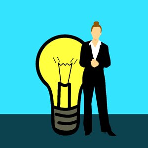 Businesswoman alternative big