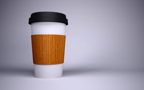 Cardboard paper cup beverages