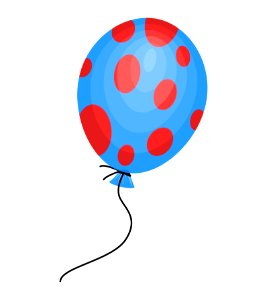 Celebration bubble cartoon