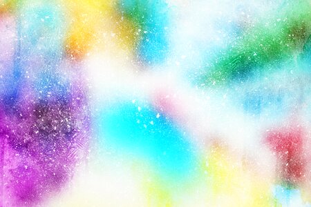 Watercolor vintage colorful