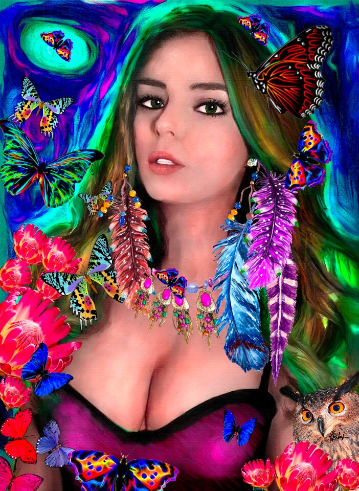 Russian girl graphics art Free illustrations