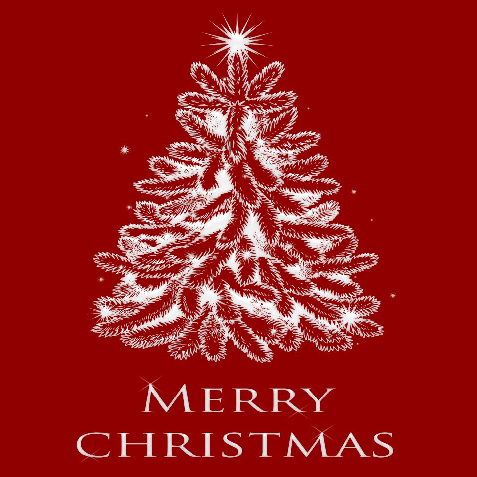 Christmas tree christmas greeting background