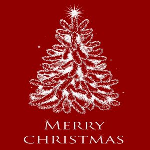 Christmas tree christmas greeting background