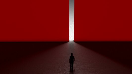 Red aesthetic 3d