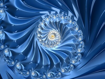 Spiral blue abstract Free illustrations