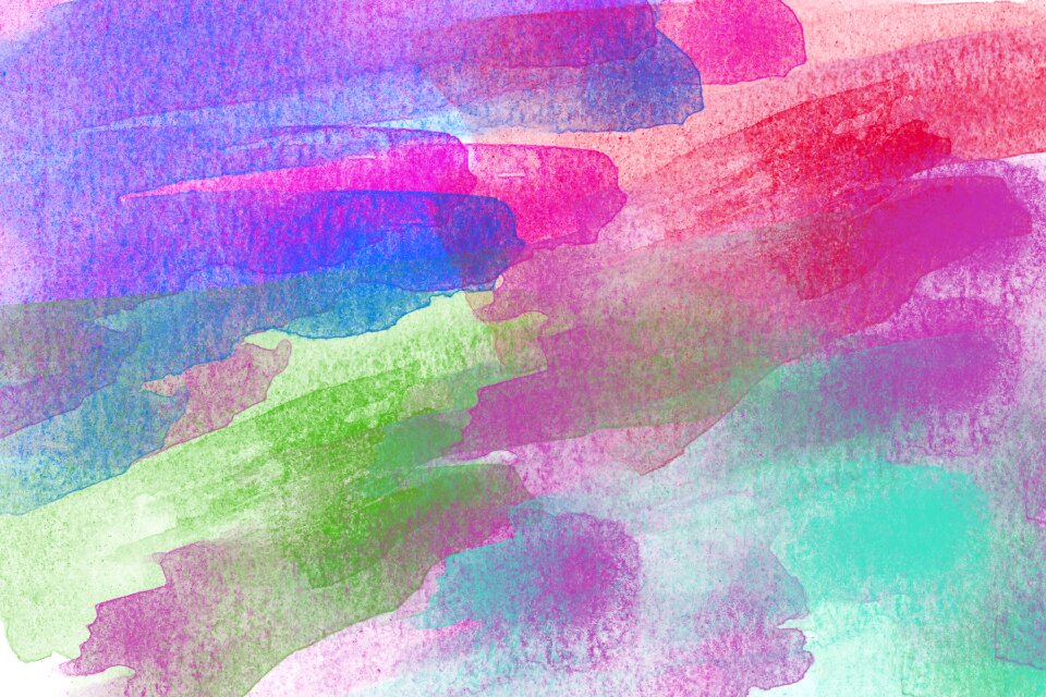 Watercolor vintage colorful