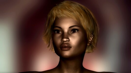 Female hair beauty