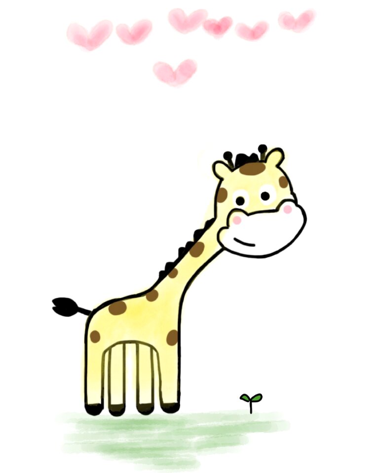 Green grass leaf cartoon