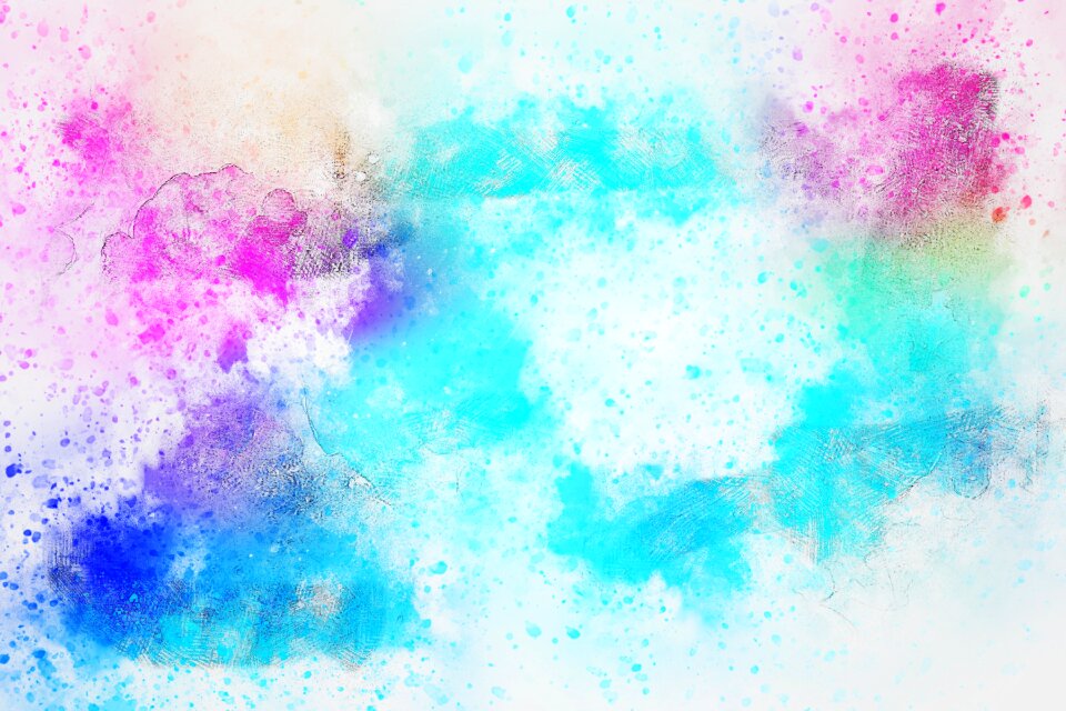 Watercolor vintage colorful