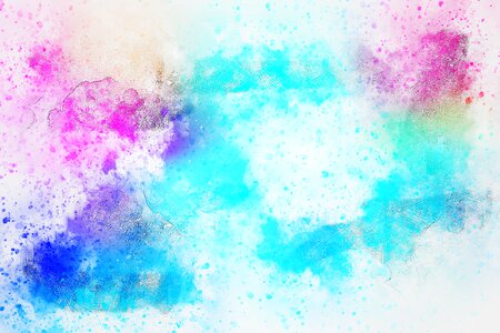 Watercolor vintage colorful