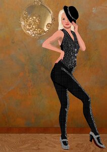 Model girl jazz dancer