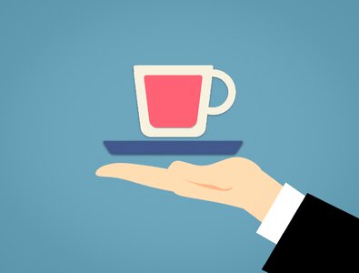 Person summer iced tea