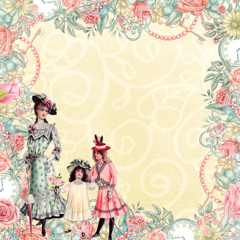 Background scrapbook square