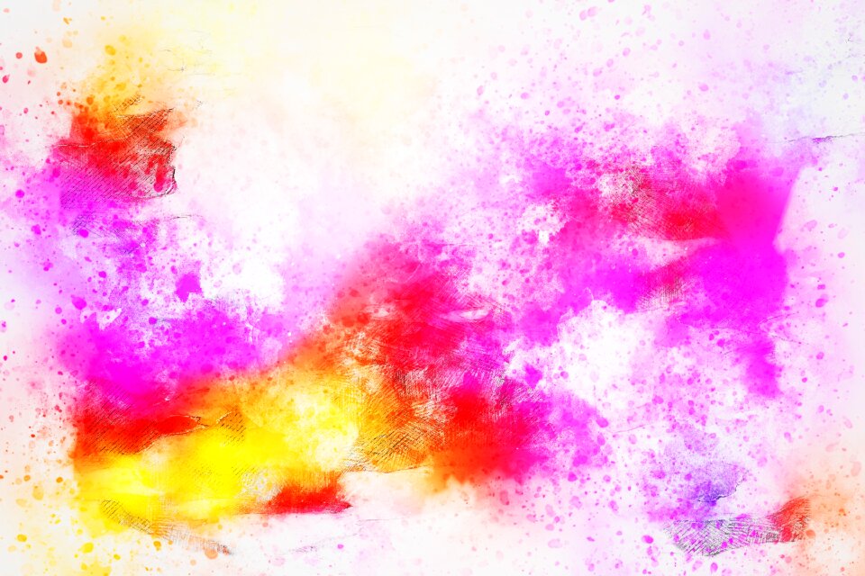 Watercolor vintage colorful