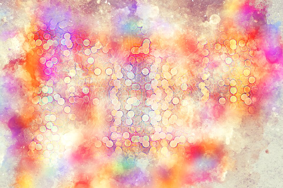 Watercolor vintage colorful