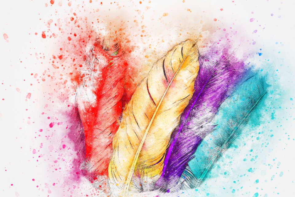 Art abstract watercolor