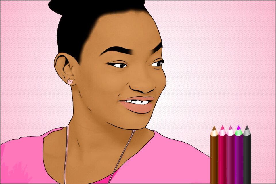 Portrait smile Free illustrations