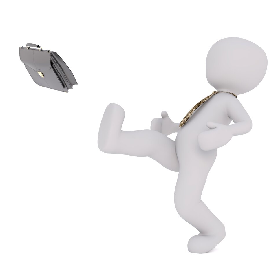 Business burnout business man