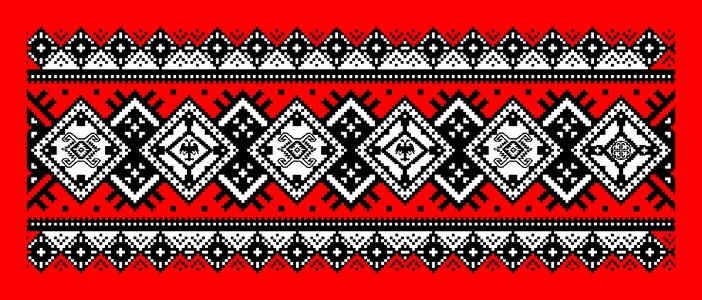 Retro embroidery textile