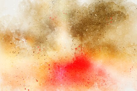 Watercolor vintage colorful
