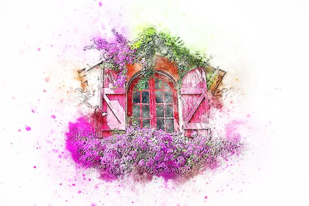 Art abstract watercolor