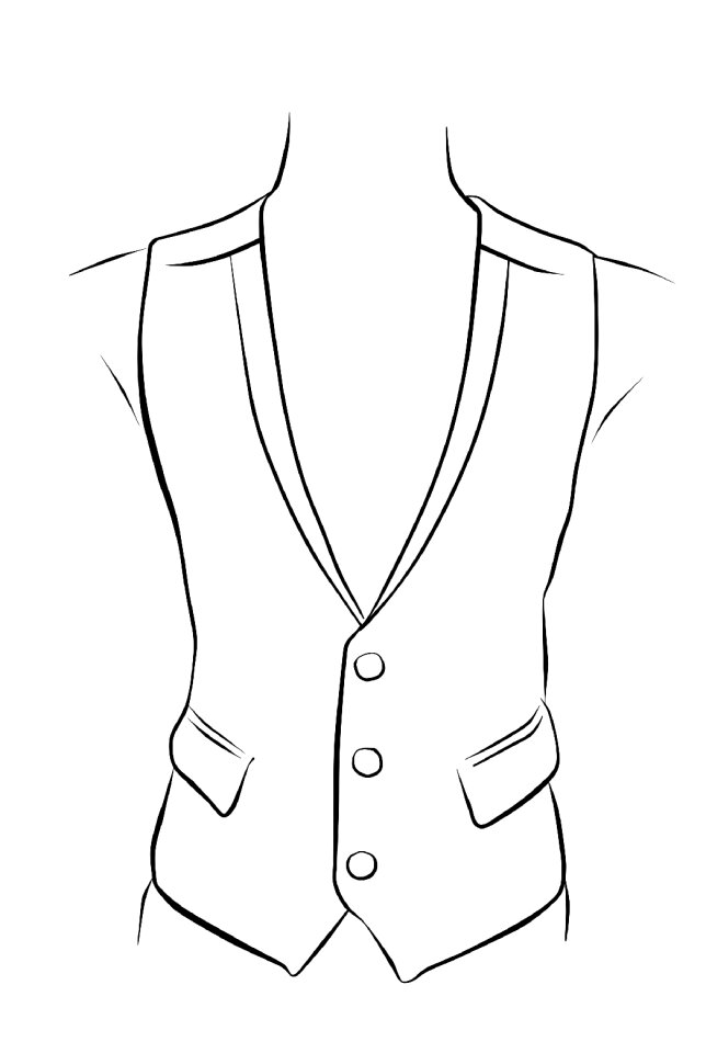 Monochrome drawing figure