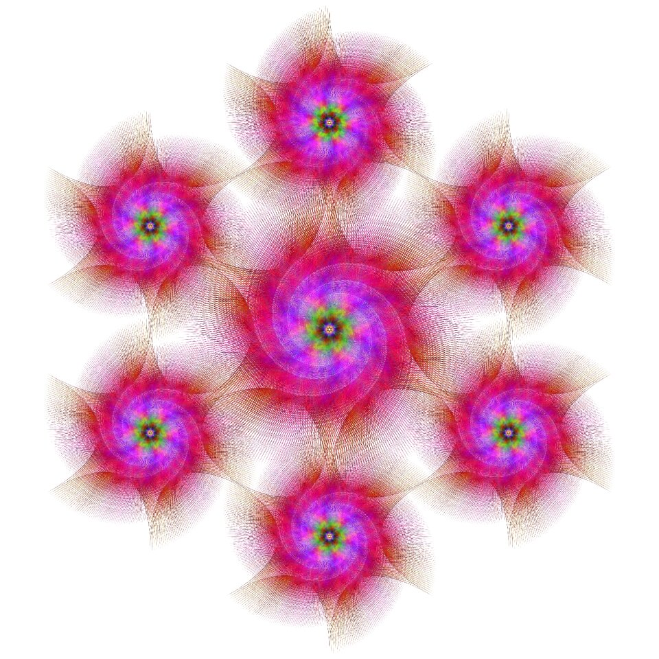 Symbol swirl ornament