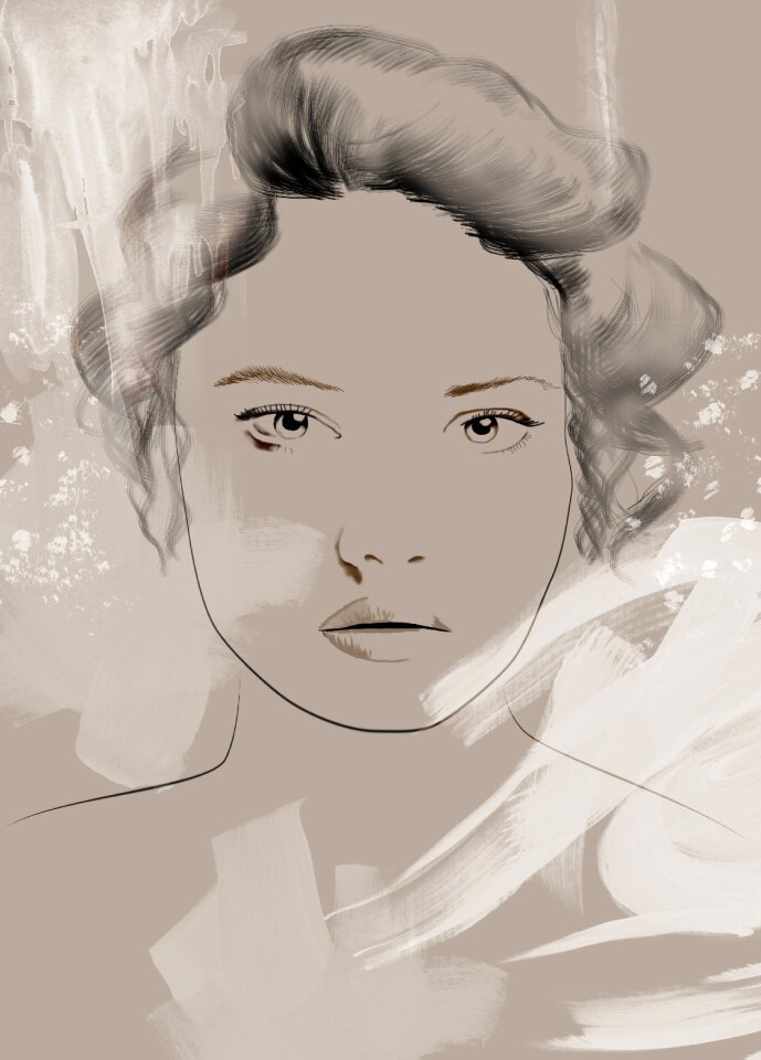 Woman a face