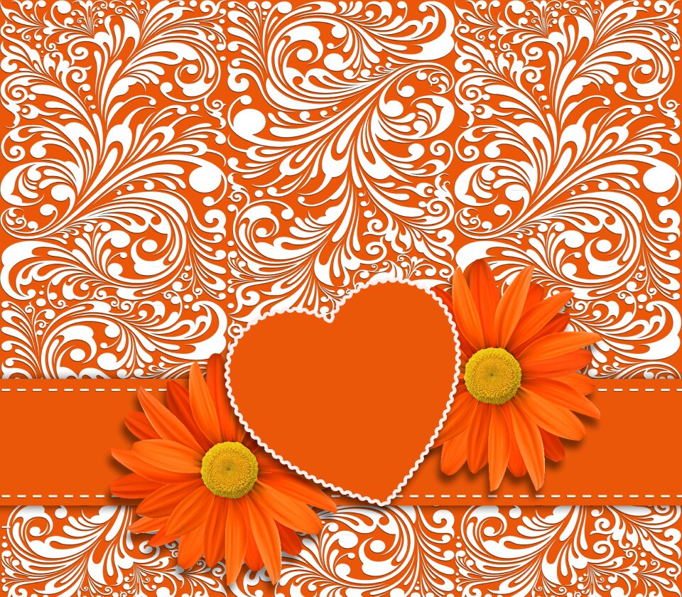 Background romantic card