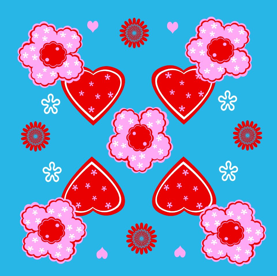 Blue pink background