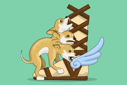 Dog playful Free illustrations