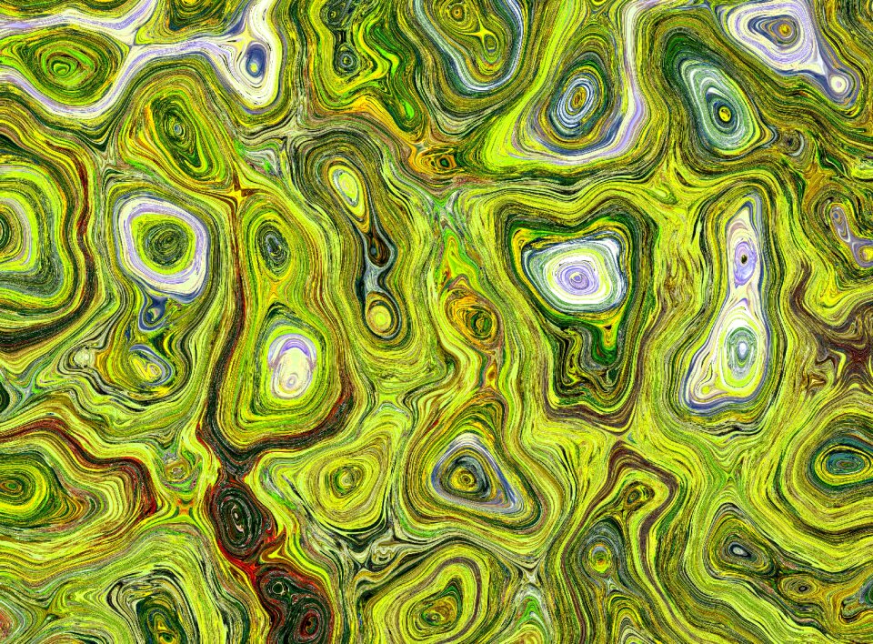Structure abstract green