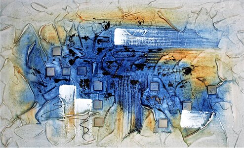 Oil paint wall illustration