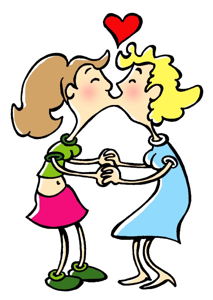 Girls love heart