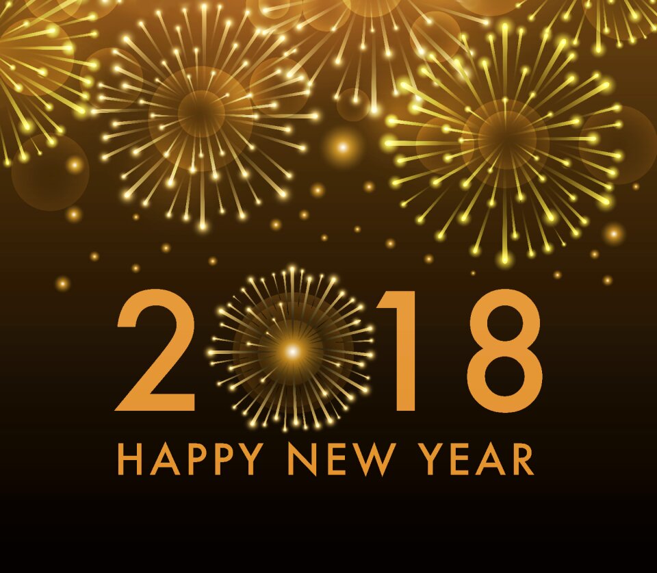 Turn of the year annual financial statements greeting card