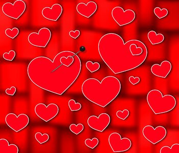 Hearts red hearts background