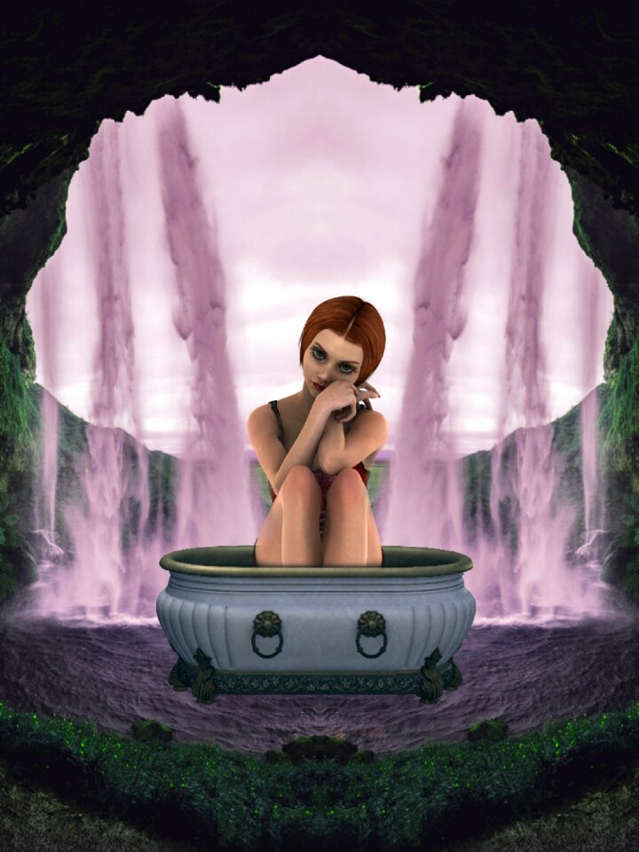 Outdoors woman girl