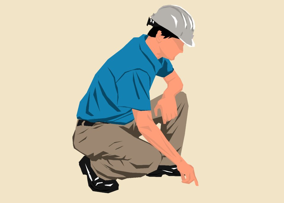 Helmet worker person