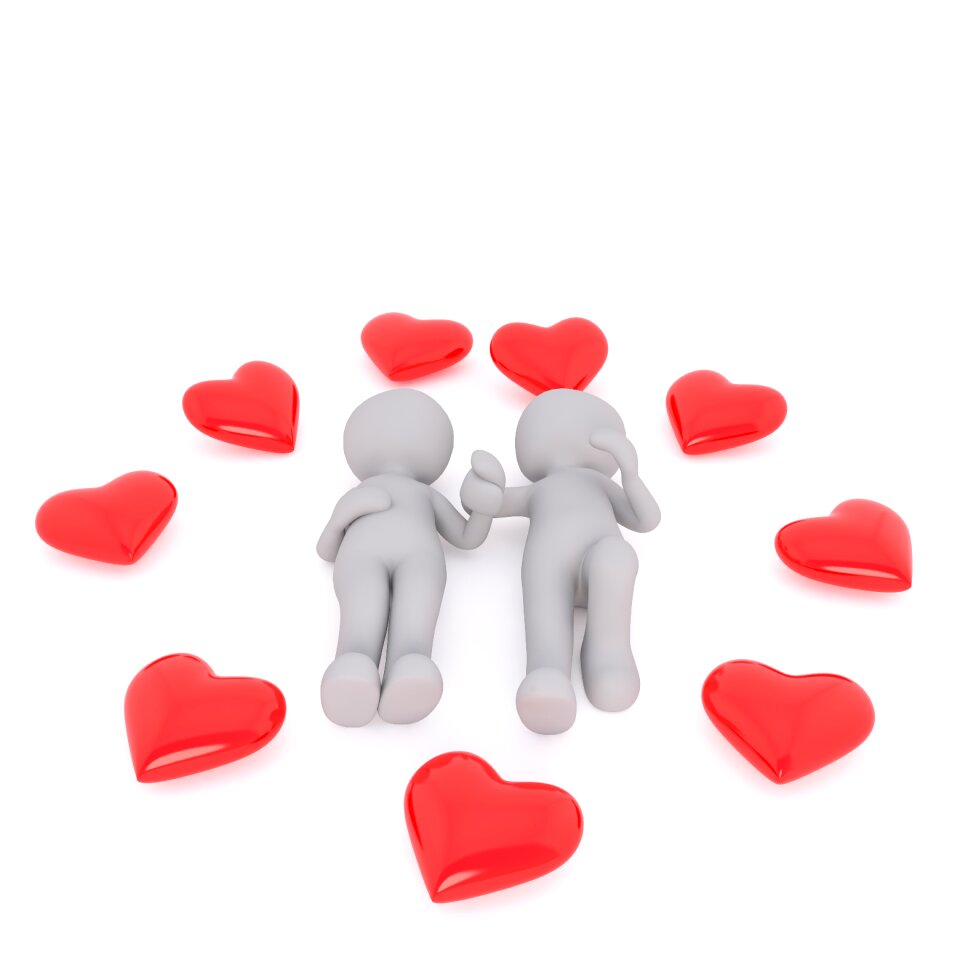 Pair fresh in love red