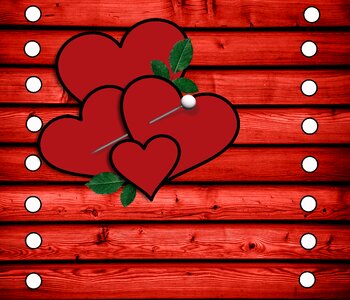 Hearts romantic love
