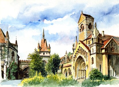 Budapest castle Free illustrations