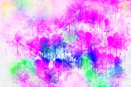 Watercolor vintage colorful