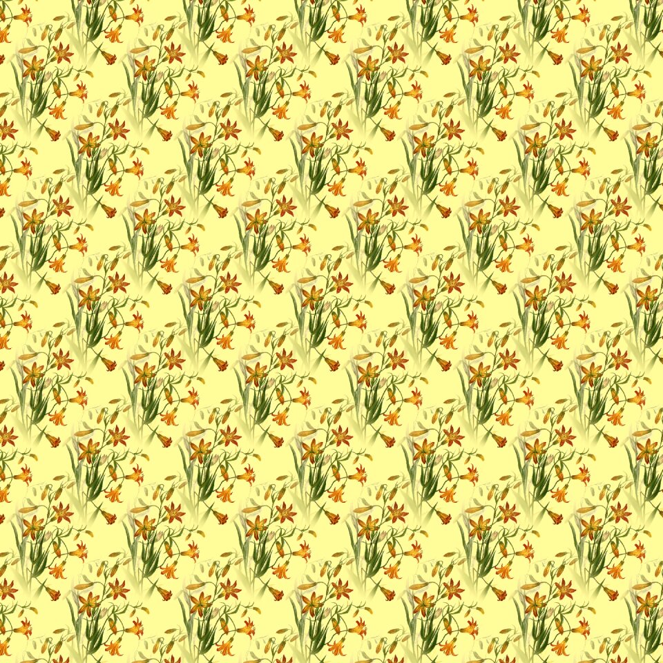 Decorative seamless yellow background