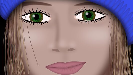 Young woman beautiful Free illustrations