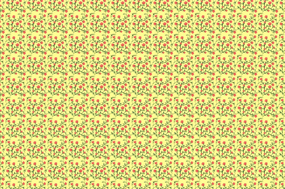 Floral background yellow background