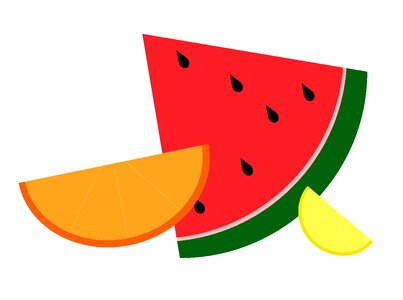 Lemon watermelon Free illustrations