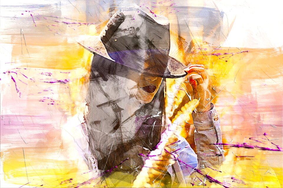 Abstract watercolor vintage