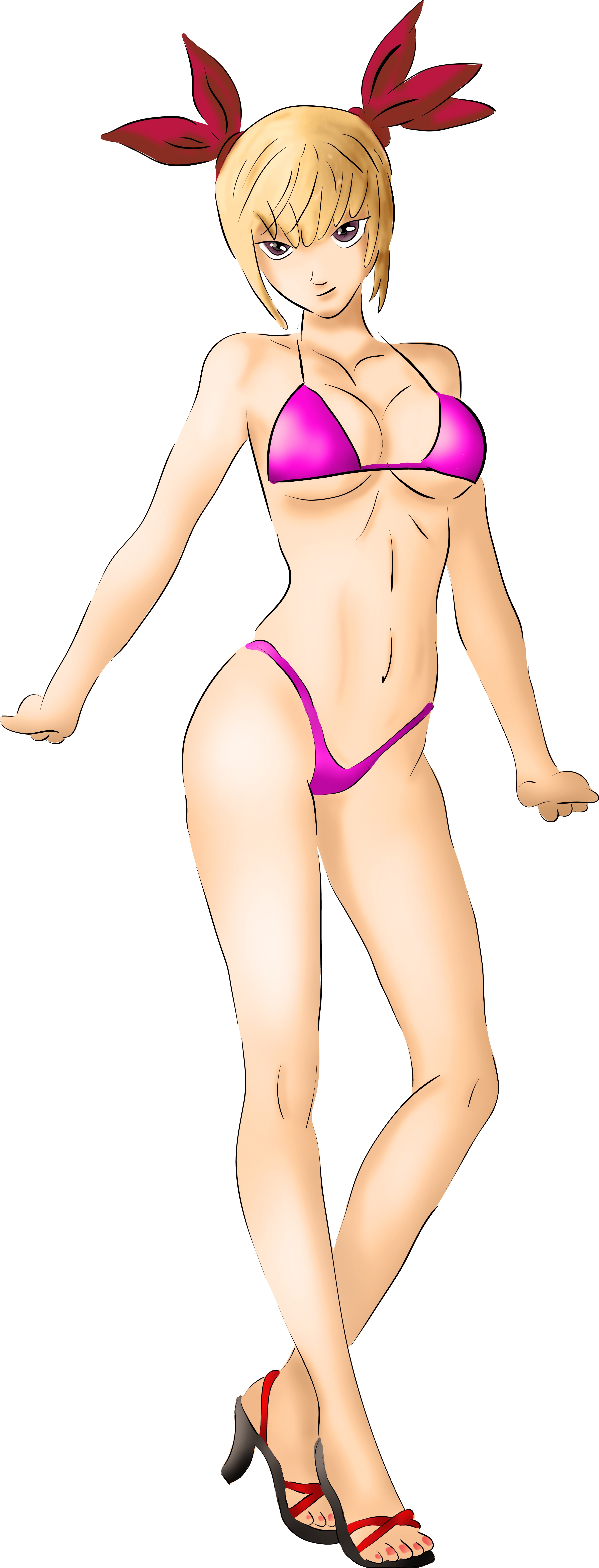Woman beauty posture