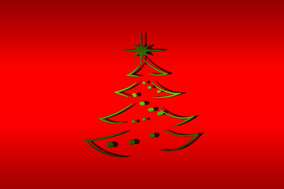 Fir tree decorated background