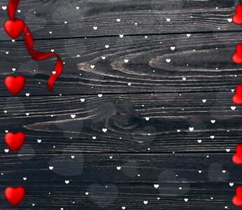 Design hearts wood
